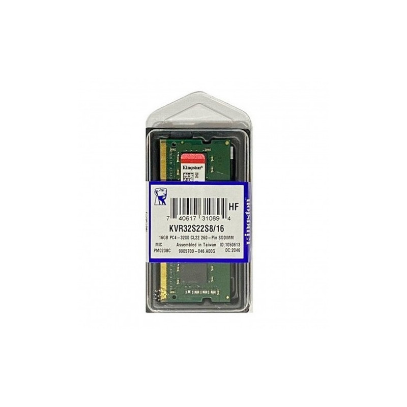 KVR32S22S8/16 Memoria RAM DDR4 16GB 3200Mhz | COMPRATECNO