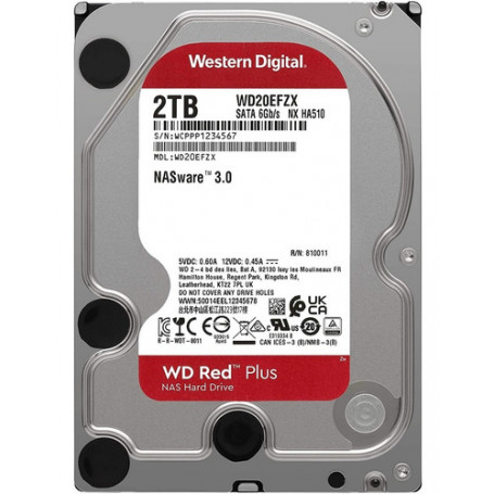Discos Duros Western Digital WD20EFZX WD Red Plus NAS Hard Drive WD20EFZX - Disco duro - 2 TB - interno - 3 5 - SATA 6Gb s - ...