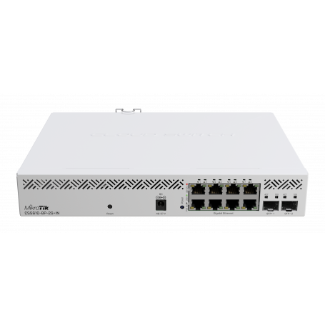 Admin 8-12 PoE Mikrotik CSS610-8P-2S+IN CSS610-8P-2S+IN MIKROTIK 8-1000-PoE 140W-tot 2-SFP+10G Switch Rack 100-240VAC 48-57VDC