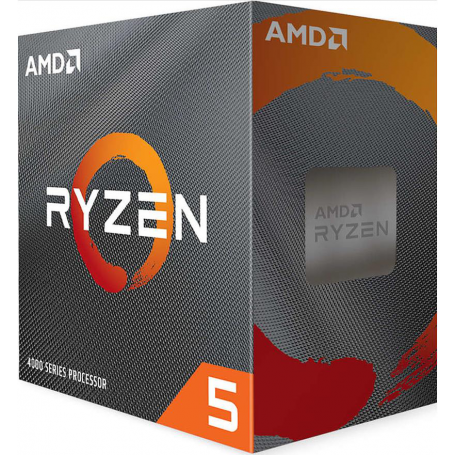 Procesadores AMD 100-100000147BOX 100-100000147BOX AMD Ryzen 5 4600G Procesador, AM4, 6-Core 3.7Ghz (4.2 Max Boost), 65W