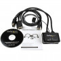 Equipo KVM StarTech.com SV211USB StarTech com Switch Conmutador KVM de Cable con 2 Puertos VGA USB Alimentado por USB con Int...