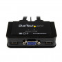 Equipo KVM StarTech.com SV211USB StarTech com Switch Conmutador KVM de Cable con 2 Puertos VGA USB Alimentado por USB con Int...
