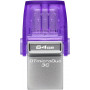 Memoria Flash y acc Kingston DTDUO3CG3/64GB Kingston DataTraveler microDuo 3C - Unidad flash USB - 64 GB - USB 3 2 Gen 1  USB-C