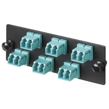 Adaptador copla miniplaca Panduit FAP6WAQDLCZ FAP6WAQDLCZ Panel Fibra Óptica Panduit 6 LC Duplex