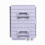 NAP Mural / Terminal Plast Fibra BOX-16 BOX-16 Blanca 16-CL-Rectang 2-Estopa IP65 c/Llave Caja Fibra NAP req-coplas