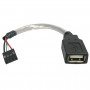 no-catalogado StarTech.com USBMBADAPT StarTech com Cable de 15cm Adaptador Extensor USB 2 0 a IDC 4 pines - Conector a Placa ...