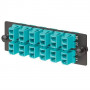 Adaptador copla miniplaca Panduit FAP6WBUDLCZ Panduit Opticom Fiber Adapter Panels - Tablero de conexiones - azul - 6 puertos