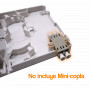 NAP Mural / Terminal Plast Fibra BOX-HFP8004 BOX-HFP8004 -2-Manguito 1-CL-Rectangular IP20 Caja Blanco-Invierno Fibra NAP