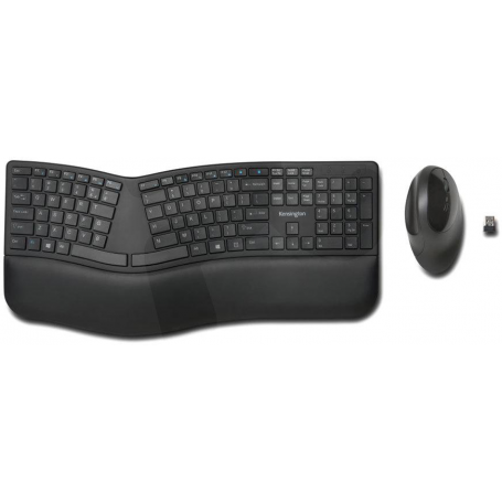 Teclado / Mouse Kensington K75406ES Kensington Pro Fit Ergo Wireless Keyboard and Mouse - Juego de teclado y rat n - inal mbr...