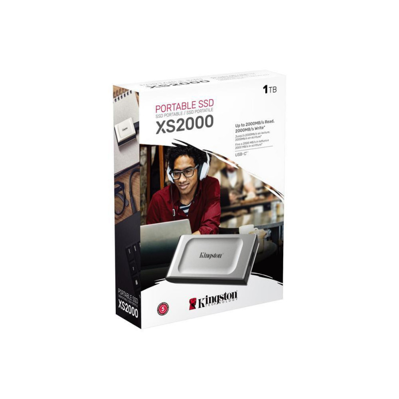 Kingston Technology XS2000, 1 TB, USB Tipo C, 3.2 Gen 2 (3.1 Gen 2)