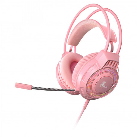 Audifonos / Manos Libres Xtech XTH-564 Xtech - XTH-564 - Headset - Para Computer  Para Game console - Wired - 3 5mm USB Pink