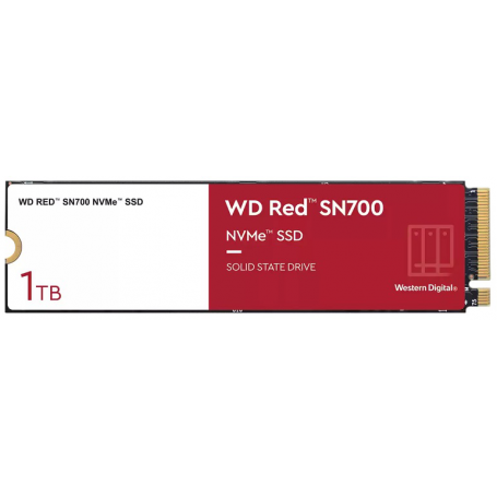 SSD Interno Servidores/NAS Western Digital WDS100T1R0C WDS100T1R0C SSD NVMe WD Red SN700 1TB, M.2 2280, PCIe 3.0 x4, NVMe