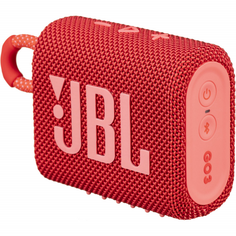 JBL Go 3 - Altavoz - para uso port til - inal mbrico - Bluetooth - 4 2  vatios - rojo