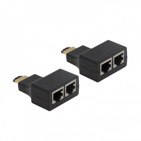 Cable / Extension HDMI Generico HDMI-30U HDMI-30U Extensor Pasivo HDMI 2-Cables-UTP CAT5E Hasta 30mt RJ45
