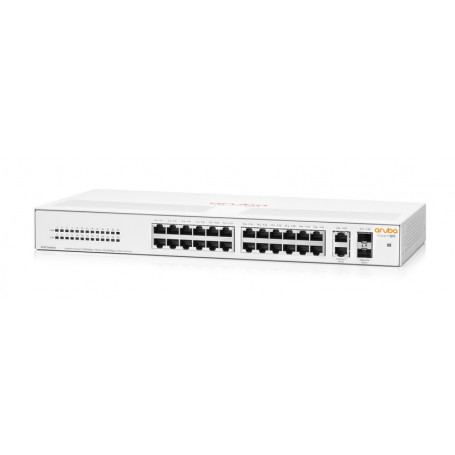 1000 no administrable Aruba Networks R8R50A HPE Aruba Instant On 1430 26G 2SFP Switch - Conmutador - sin gestionar - 26 x 10 ...