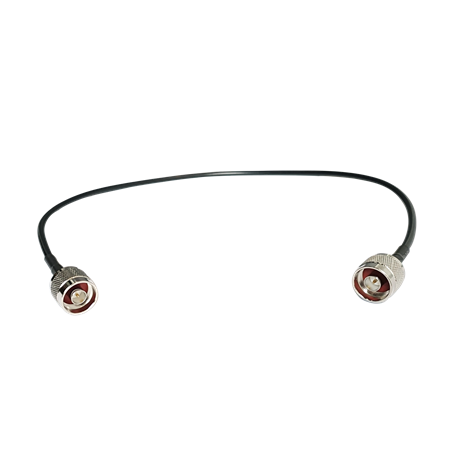 Cable coax armado Sanny Telecom NM2NM NM2NM N-Macho N-Macho LMR195 Cable Coaxial Negro 30CM