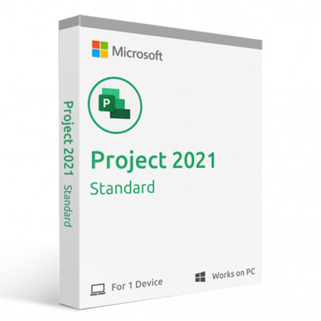 App. de negocio / Oficina Microsoft 076-05905 076-05905 Licencia Microsoft Project Standard 2021, Descargable, 1 Dispositivo