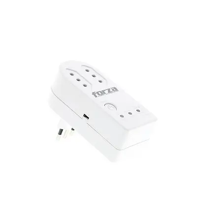 Regulador voltaje Forza FVP-1202B-C FVP-1202B-C PROTECTOR DE VOLTAJE 900J/1500W, 2 CEI 23-50, GIRO DE 350°, TEMP-220V