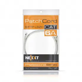 Cable Cat6A Nexxt Solutions Infrastructure NAB-PCS6A7FGR NAB-PCS6A7FGR Nexxt Patch Cord S/FTP multifilar Cat6a Gris 2m