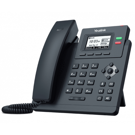 Telefono IP Yealink SIP-T31P T31PE2 YEALINK 2-SIP 2-LAN inc5V3W PoE RJ9/2,5mm-Audif Pant-ilumi Telefono IP