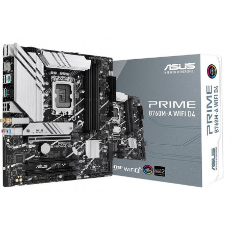 Placas Madre ASUS PRIME B760M-A AX ASUS - PRIME B760M-A AX - Motherboard - Micro ATX - LGA1700 Socket - DDR5 WiFi 6