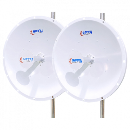 Parabolica Dish Sanny Telecom STD6G30M2-PRO-2PK STD6G30M2-PRO Pack 2-Antenas 30dBi 4.9-6.5Ghz Antena Dish doble Pol.