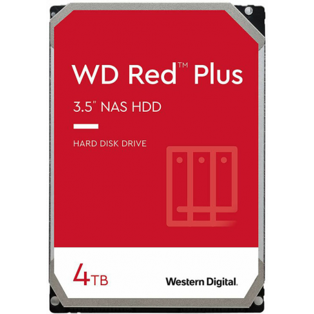 Discos Duros Western Digital WD40EFPX WD Red Plus WD40EFPX - Disco duro - 4 TB - interno - 3 5 - SATA 6Gb s - 5400 rpm - b fe...
