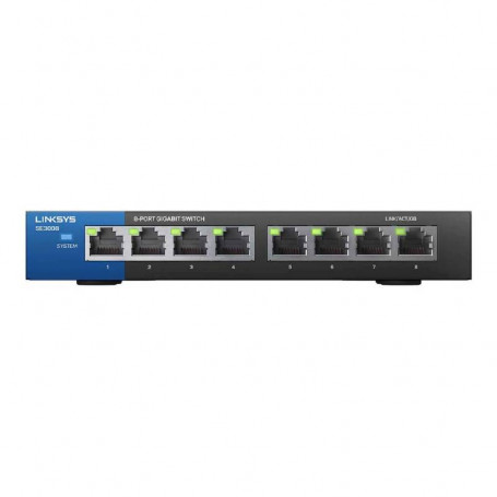 1000 no administrable Linksys SE3008 SE3008 Linksys Switch Gigabit No-admin 8-1000