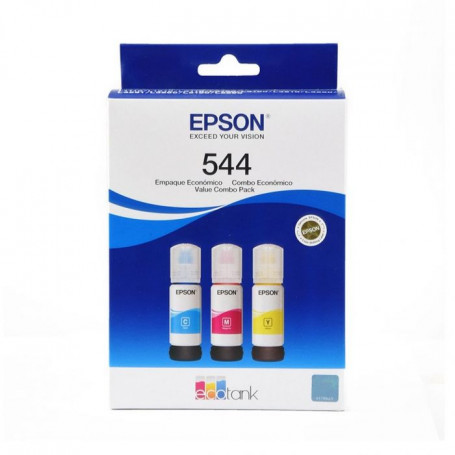 Tintas y Toner Epson T544520-3P T544520-3P Pack de Botellas Tintas Epson T544 EcoTank