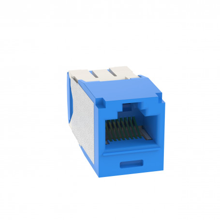 Modulo RJ45 CAT6 Hembra Panduit CJ6X88TGBU Panduit MINI-COM TX-6 10Gig - Modular insert - blue - 1 port