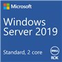 Sistema Operativo Microsoft 634-BSGS 634-BSGS Licencia Dell Windows Server 2019 Standard ROK de Dell OEM, 2 Cores adicionales