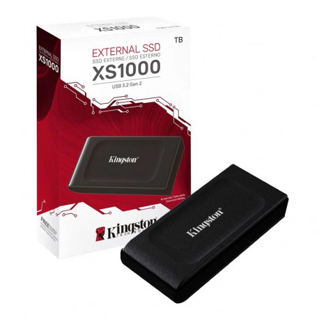 SSD Externos Kingston SXS1000/2000G Kingston XS1000 - SSD - 2 TB - externo port til - USB 3 2 Gen 2 USB-C conector