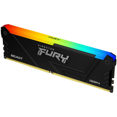 Memoria RAM Kingston KF432C16BB2A/8 KF432C16BB2A/8 Memoria RAM DDR4 8GB 3200MT/s Kingston Fury Beast RGB, CL16, DIMM, 1.35V