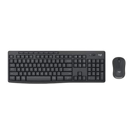 Teclado / Mouse Logitech 920-012063 Logitech - Keyboard and mouse set - Wireless - Graphite - MK370 Combo for Business Span