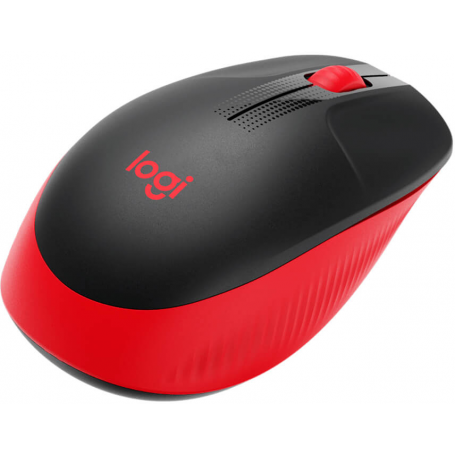 Teclado / Mouse Logitech 910-005904 Logitech M190 - Rat n -  ptico - 3 botones - inal mbrico - receptor inal mbrico USB - rojo