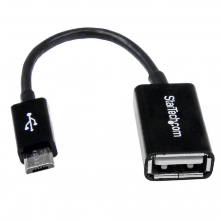 USB Pasivo / FireWire StarTech.com UUSBOTG StarTech com Cable Adaptador de 12cm Micro USB Macho a USB A Hembra OTG para Table...