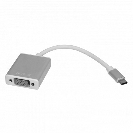 Conversor / Splitter / Switch Generico USBC-VGA USBC-VGA -USB-C-M USB3.1 VGA-H Adaptador Cable 10cm solo-PC