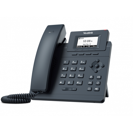 Telefono IP Yealink SIP-T30P SIP-T30P YEALINK 1-SIP 2-LAN inc5V3W PoE-af RJ9-Audif Pant-no-ilumi Telefono IP