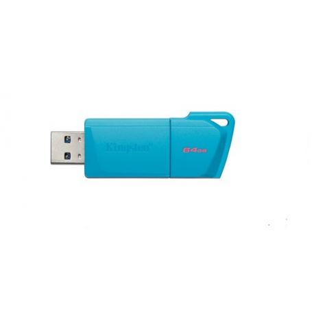 Memoria Flash y acc Kingston KC-U2L64-7LB Kingston - USB flash drive - USB 3 2 Gen 1 - NEON Aqua Blue