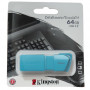 Memoria Flash y acc Kingston KC-U2L64-7LB Kingston - USB flash drive - USB 3 2 Gen 1 - NEON Aqua Blue