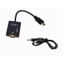 Conversor / Splitter / Switch Generico HDMIVGA HDMIVGA -HDMI-in VGA/DB15-out Audio-out 3,5mm-MM Conversor Video HDMI-M VGA-H