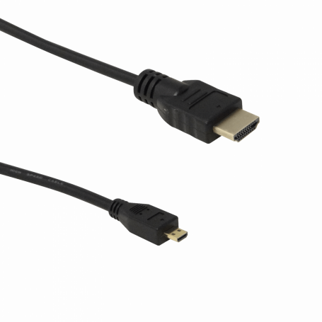 Cable / Extension HDMI GENERICO HDMI-MICRO-2 HDMI-MICRO-2 Cable HDMI-M Micro-HDMI-M 1,5mt 150cm Negro