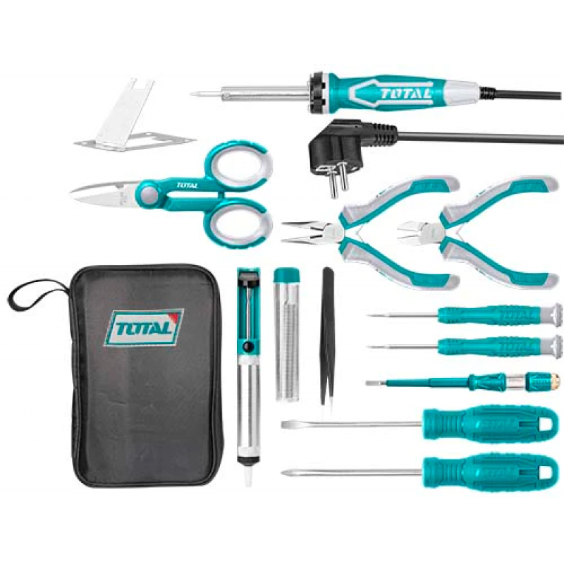SET-13E TOTAL set de herramientas Electricas 13-piezas TKTTSK0132