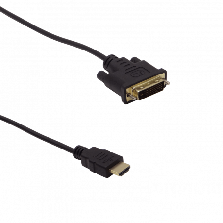 Conversor / Splitter / Switch Generico HDMI-2MMDVI HDMI-2MMDVI -Cable DVI/D/Single-Macho a HDMI-Macho 1,8mt Negro 180cm
