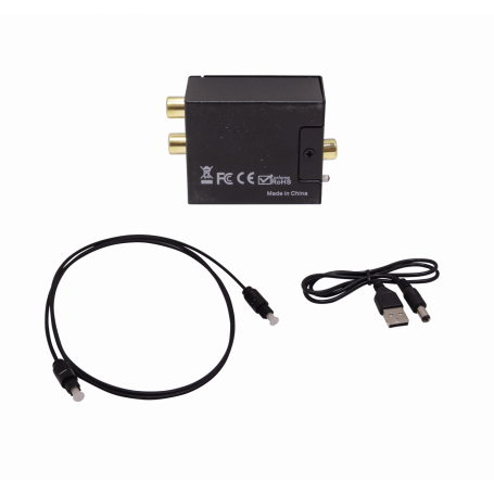 Convertidor de Audio Optico Digital a Rca Cable optico a rca 35mm GENERICO