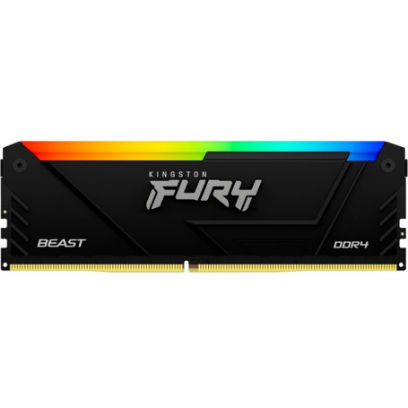 Memoria RAM Kingston KF436C18BB2A/16 KF436C18BB2A/16 Memoria RAM DDR4 16GB 3600MT/s Kingston Fury Beast RGB Black XMP, CL18, ...