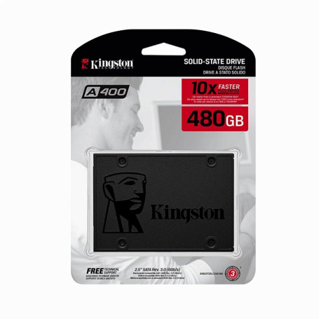 SSD Internos Kingston SSD480 SSD480 KINGSTON 480GB Sata3 2.5 7mm 500-450mb/s A400 SSD Disco Duro Solido