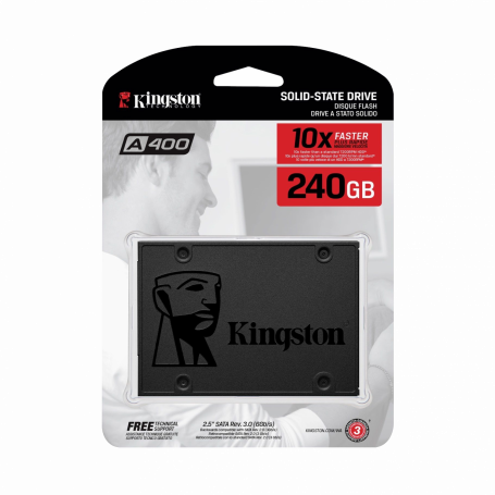 SSD Internos Kingston SSD240 SSD Disco Estado Solido KINGSTON 240GB Sata3 2.5 7mm 550-500mb/s UV400 SSD240