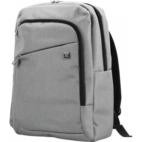 Klip Xtreme - Notebook carrying backpack - 15 6  - 100D Polyester - Light gray