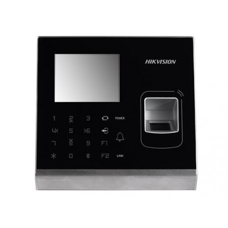 Hikvision - Terminal de control de acceso con lector de huellas dactilares y c  mara - inal  mbrico  cableado - Wi-Fi  Mifare -